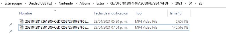 Repeticiones guardadas en Micro SD de Switch - Smash Bros Ultimate