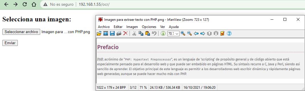 Extraer texto de imagen con PHP y Tesseract - OCR