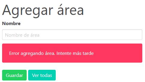 Notificación de error