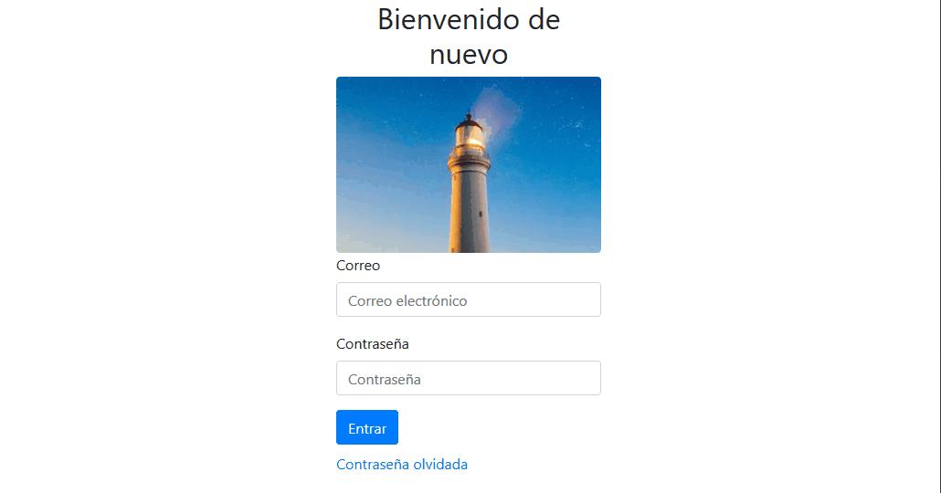 Formulario responsivo para login con Bootstrap