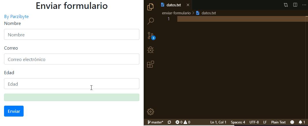 Enviar formulario con jQuery y AJAX a PHP