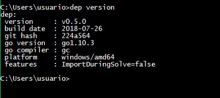Comprobar versión de dep