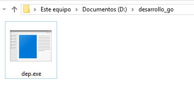 dep descargado y copiado