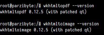 Probar wkhtmltopdf y wkhtmltoimage