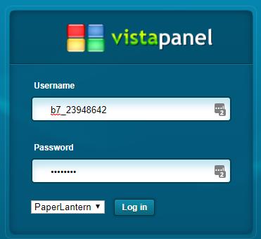 Iniciar sesión en el panel de control