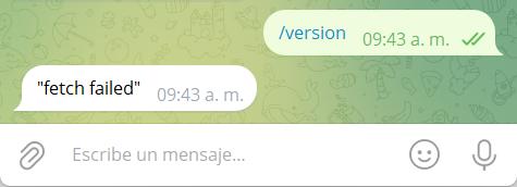 Probando ejecución de Bot de Telegram para imprimir PDF