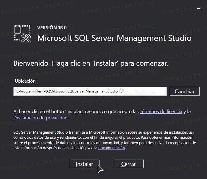 17 - Instalar SQL Server Management Studio