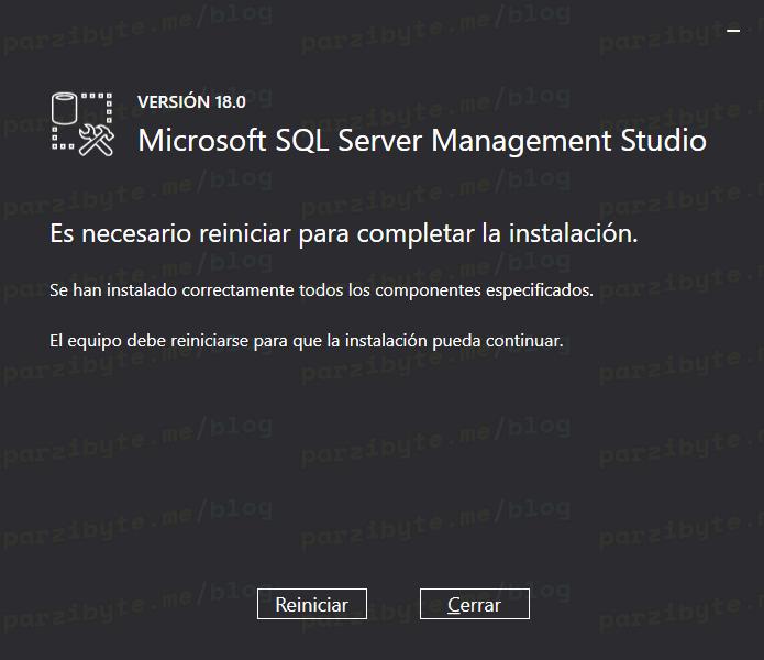 18 - Reiniciar para aplicar cambios