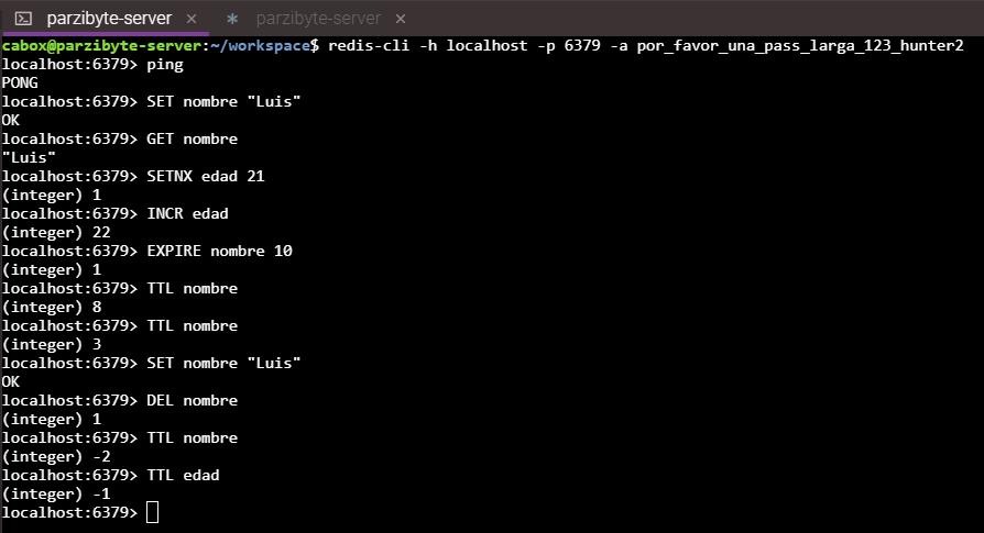 Almacenamiento con Redis