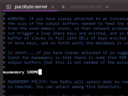 Cambiar máxima memoria usada por Redis