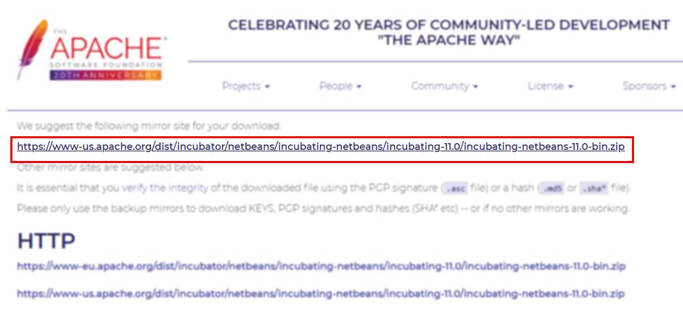 Descargar NetBeans 11
