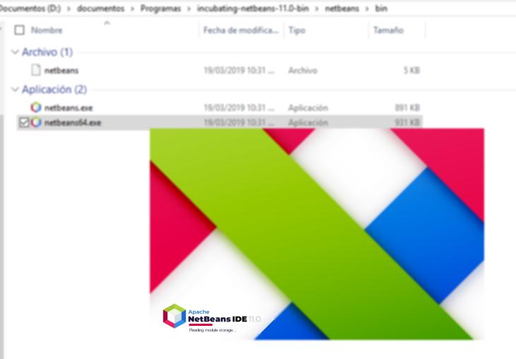 Splash screen de NetBeans 11