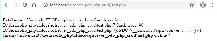 Could not find driver
