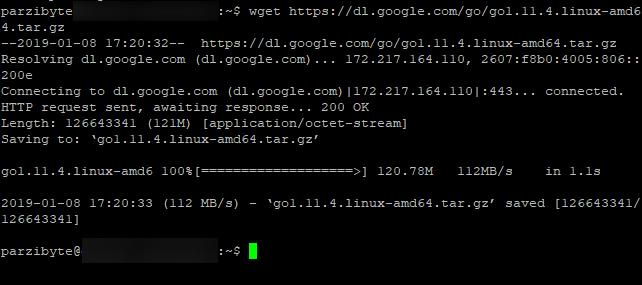 Descargar Go en Linux