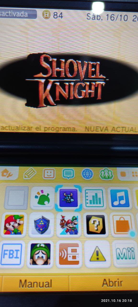 Juego instalado en 3DS usando FBI