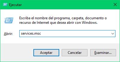 Ejecutar servicios