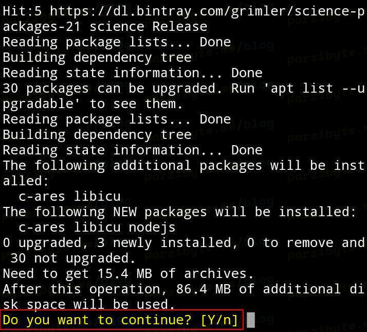 1 - Instalar nodejs en Termux