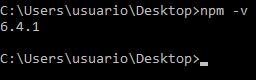 Comprobar versión de NPM