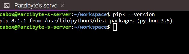 3 - Comprobar versión de PIP (3) en Linux Ubuntu
