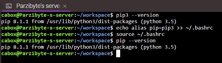 4 - Renombrar pip3 a pip en Linux Ubuntu