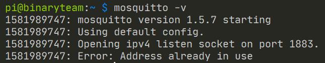 Revisar versión de mosquitto en Raspberry pi