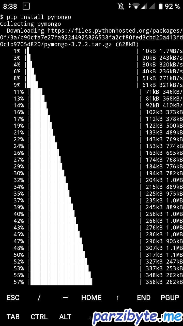 5 - Probar instalación de paquete con PIP en Android