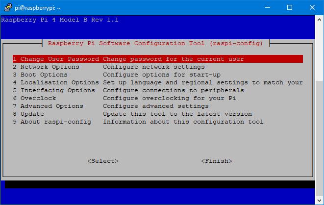 Configurar Raspbian con raspi-config