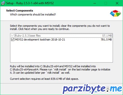 Instalación de Ruby 3 - Instalar MSYS2