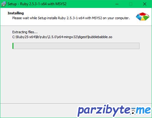 Instalación de Ruby 4 - Instalación en proceso