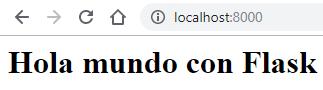 Visitar ruta raíz con Flask