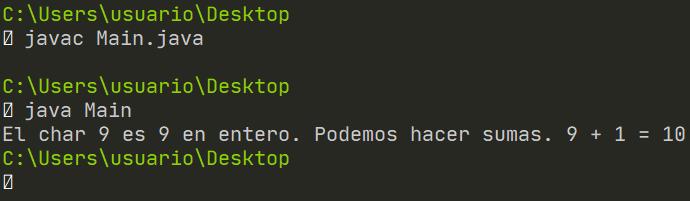 char a int en Java - getNumericValue