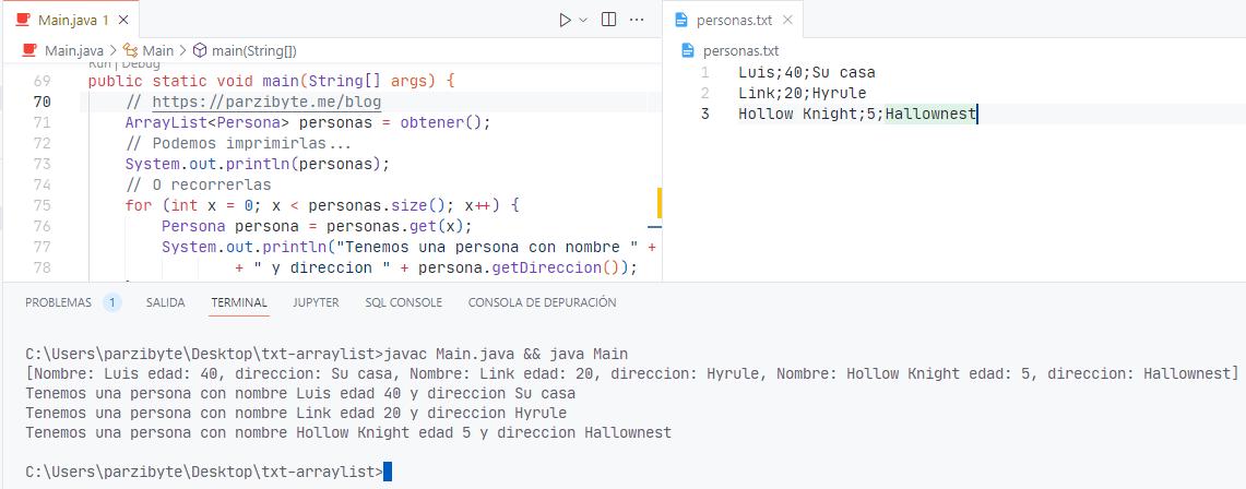 Java - Convertir CSV (archivo de texto plano) a ArrayList