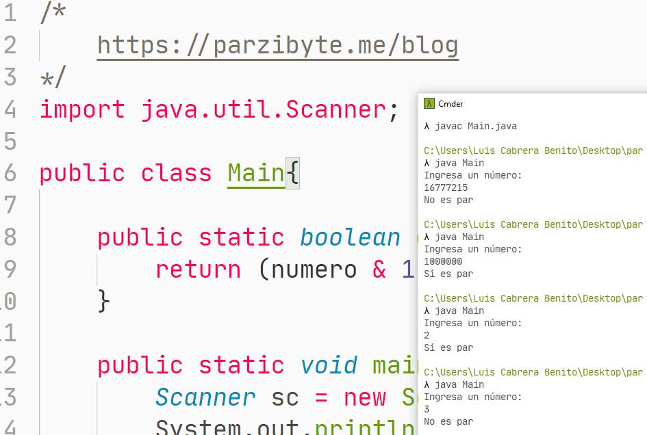 Programación Java - Saber si número es par sin usar operador módulo