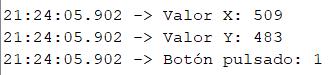 Leyendo valores de joystick