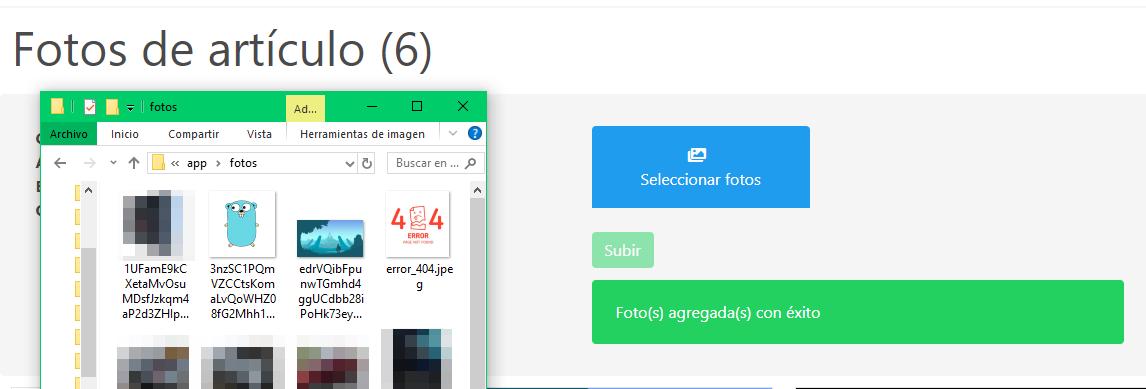 Subir archivos con Laravel - Validación pasada