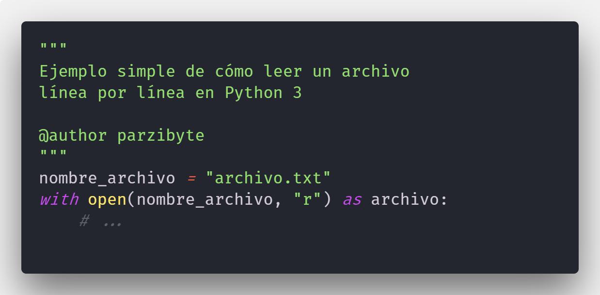 Leer archivos de texto con Python