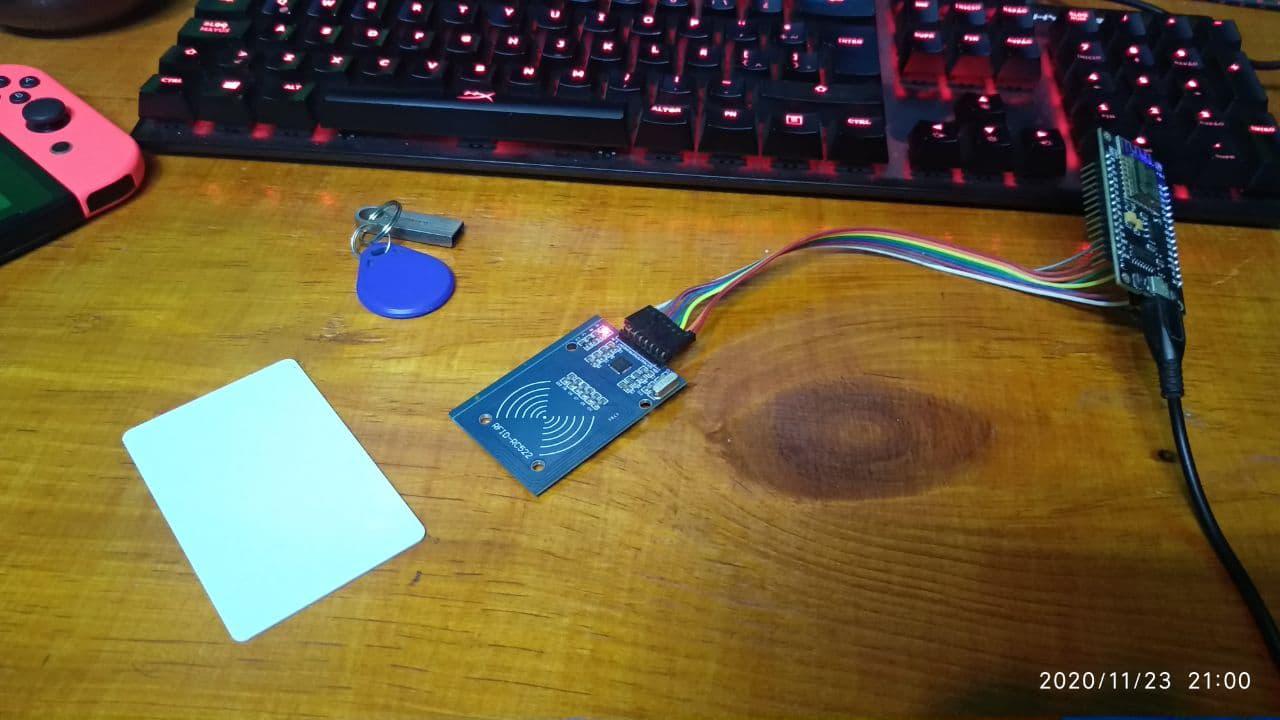 Etiquetas RFID con lector RFID-RC522 y NodeMCU ESP8266