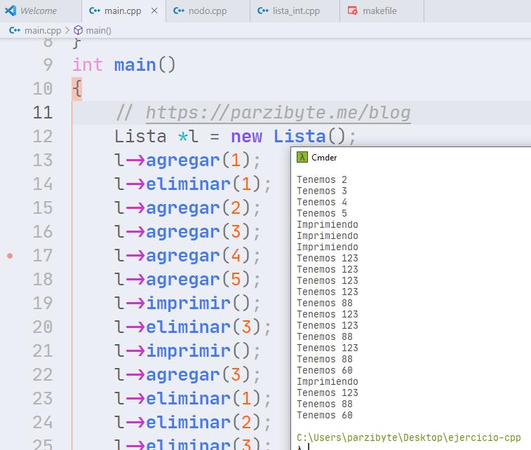 Lista ligada en C++ - Programación y estructura de datos