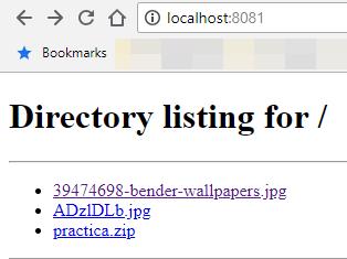 Ver contenido de servidor HTTP a través del navegador
