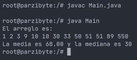 Java - Media y mediana