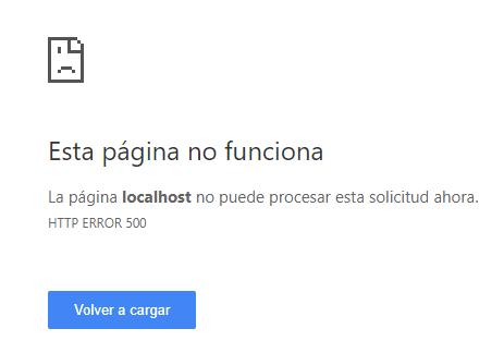 Error en modo producción