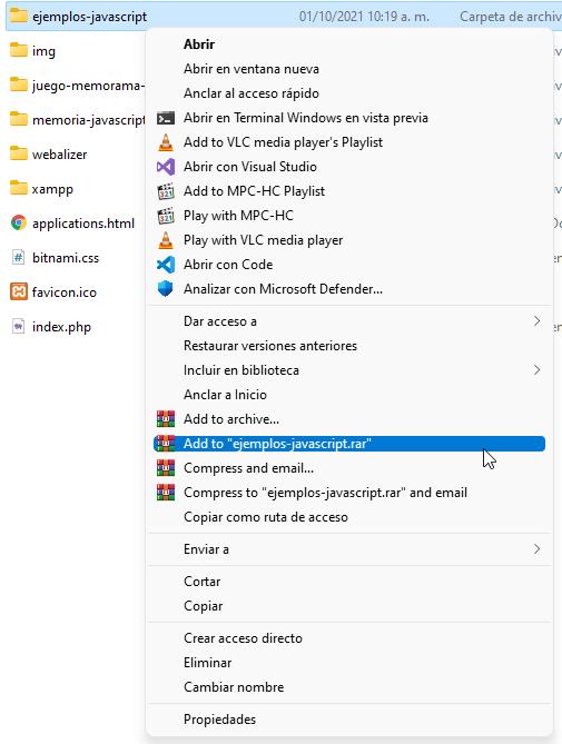 Mostrando todas las opciones de menú con clic derecho en Windows 11
