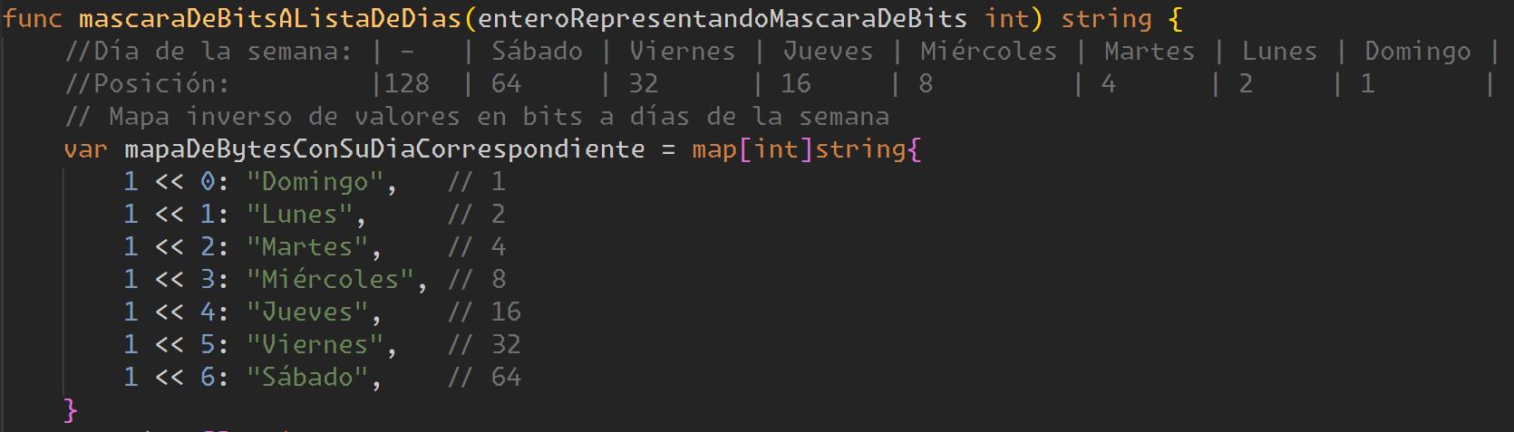 MySQL - Guardar algunos días de la semana