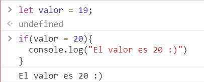 Error en if