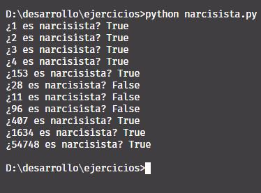 Narcisista en Python
