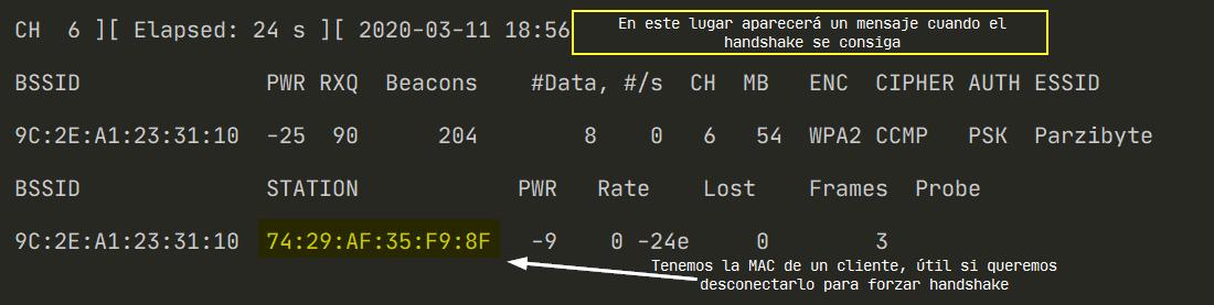 Esperar handshake con airodump-ng