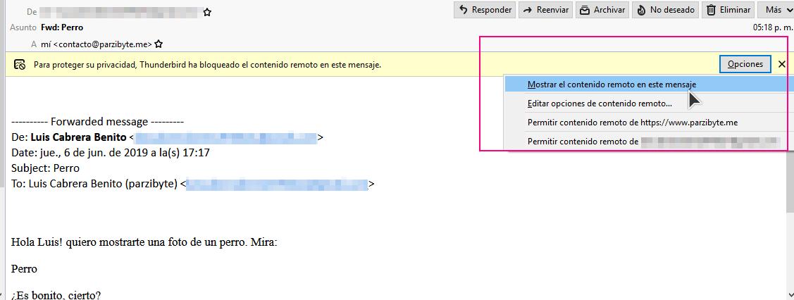 Contenido remoto