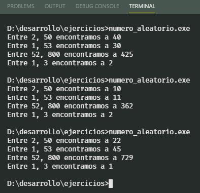 Números aleatorios en rango con ANSI C