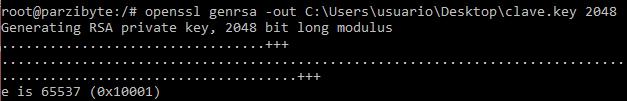 Generando archivo key RSA con OpenSSL en Windows