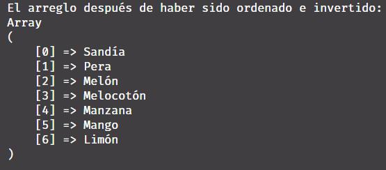 Cambiar forma de ordenamiento